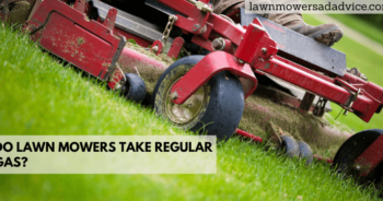 Do lawn mowers take regular gas?